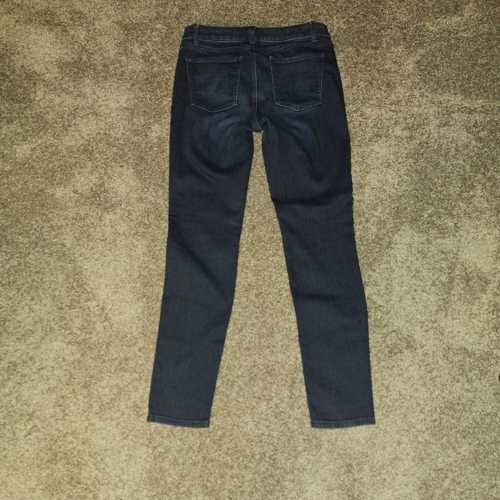 White House Black Market Dark Blue Skinny Jeans - Picture 4 of 5